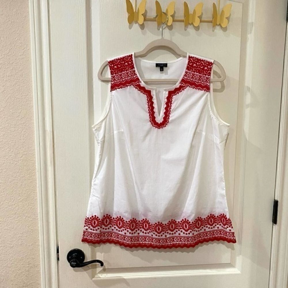 Talbots Embroidered‎ Blouse